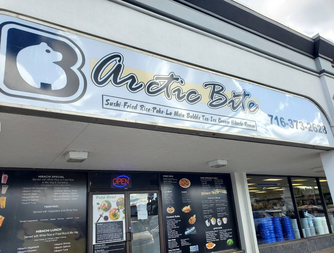Arctic Bites storefront in Olean, NY